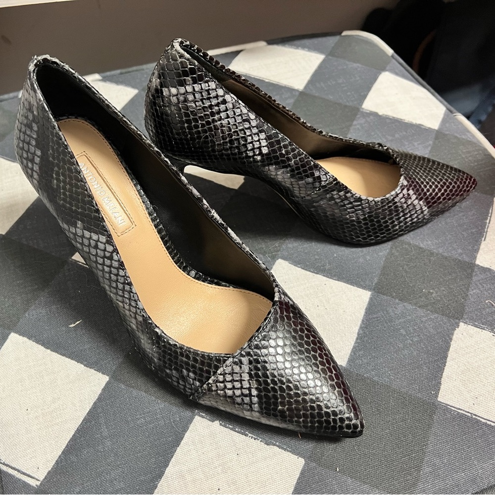 Antonio Melani Snakeskin Pumps